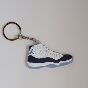 Jordan 11 Shoe Rubber Keychain.